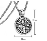 collier-pendentif-medaille-vintage