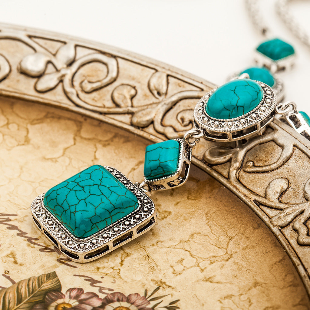 collier-turquoise-collier-diamant-vintage
