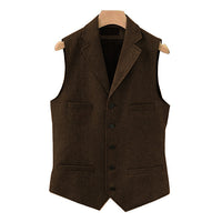 Mens Classic Suit Vest 15824060M Coffee / S Vests