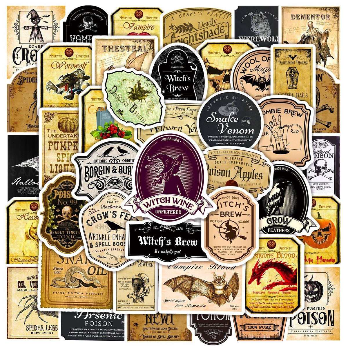 sticker-bouteilles-dhalloween-vintage
