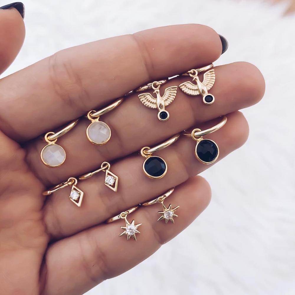 Boucles d'Oreilles Cercle Vintage