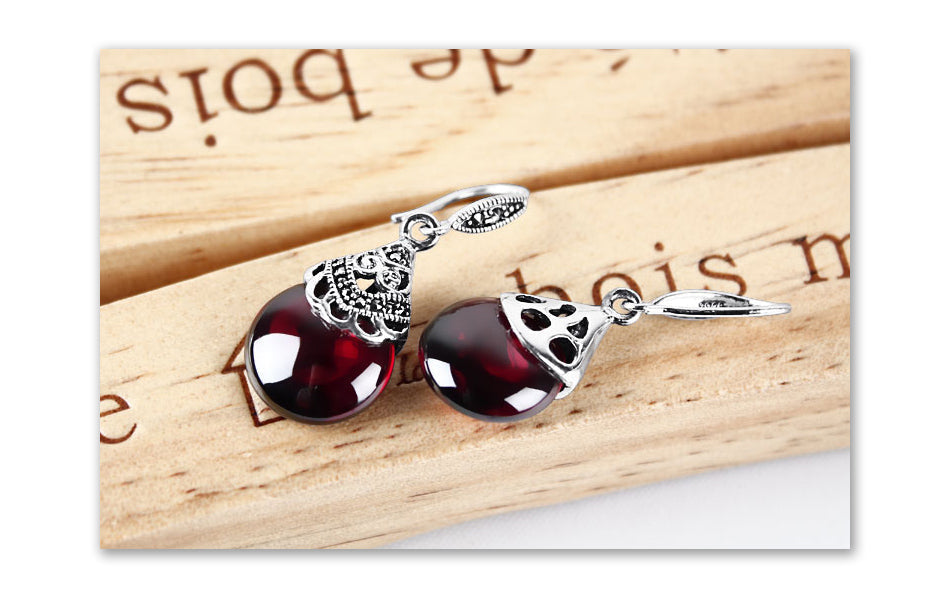 boucles-doreilles-grenat-rond-vintage