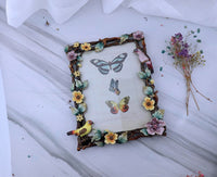 Cadre Photo Vintage En Résine - Style Rétro Européen Orné - Dimensions 14,2 X 14,2 Cm (intérieur 10 X 10 Cm)