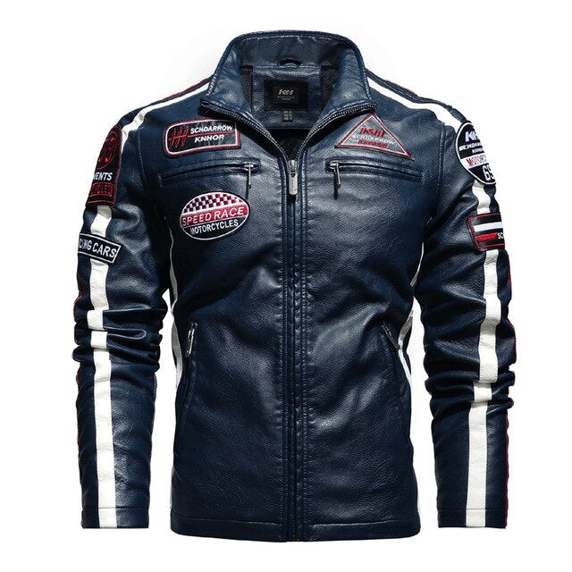 blouson-vintage-simili-cuir-patch-moto