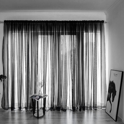 rideau-en-gaze-de-couleur-unie-vintage