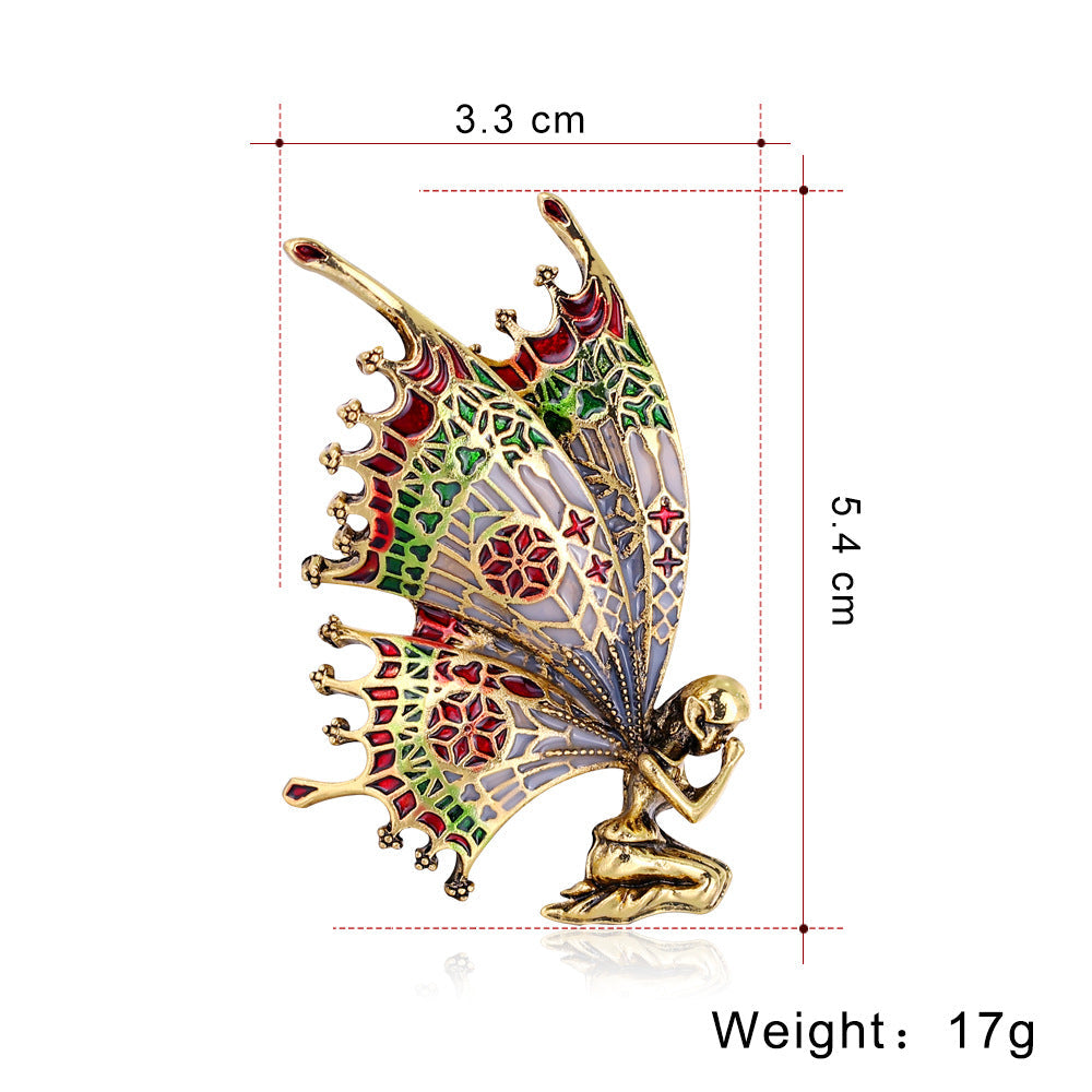broche-ange-papillon-vintage-a-la-mode
