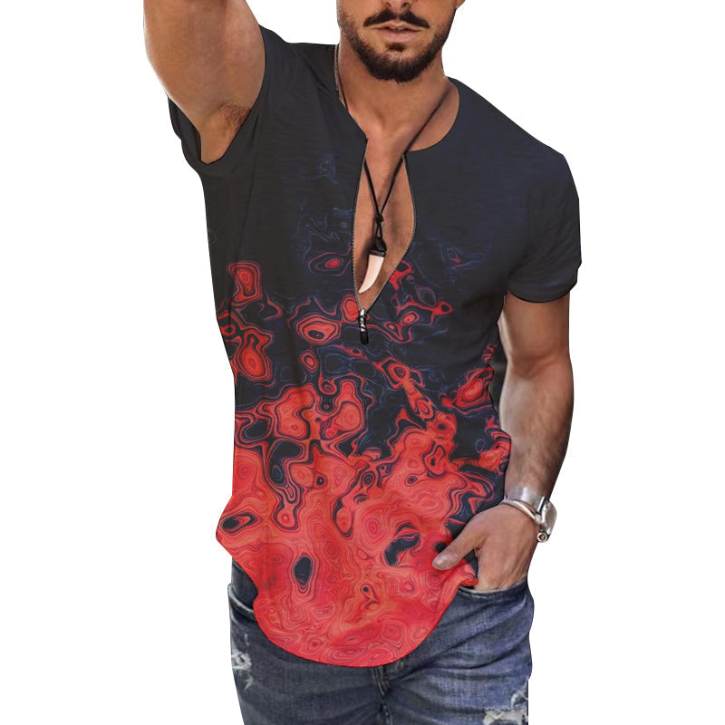 t-shirt-decontracte-manches-courtes-vintage