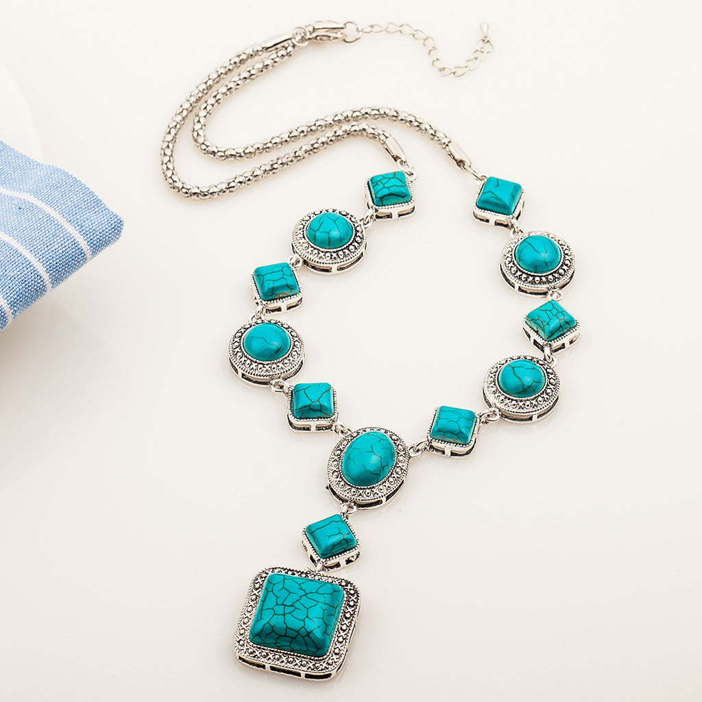 collier-turquoise-collier-diamant-vintage