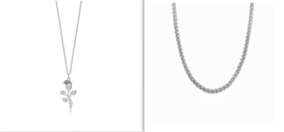 collier-vintage-rose-acier-titane
