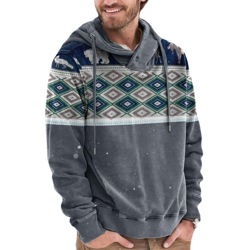 sweat-capuche-imprime-vintage