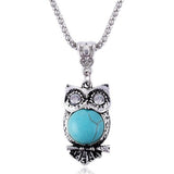 collier-pendentif-hibou-turquoise-vintage