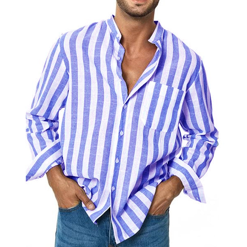 chemise-manches-courtes-rayures-vintage