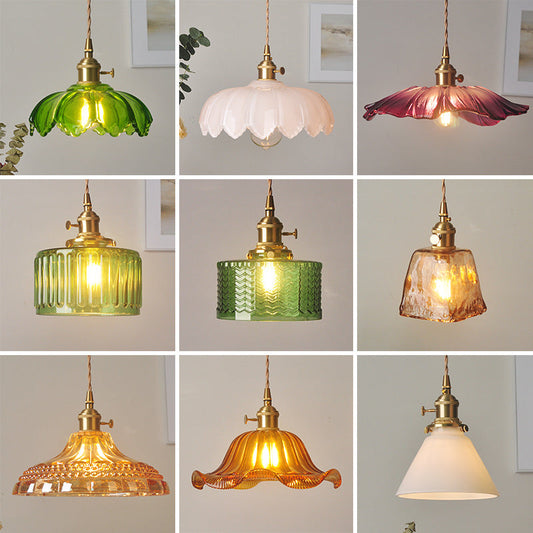 lustre-en-verre-de-cafe-en-laiton-vintage