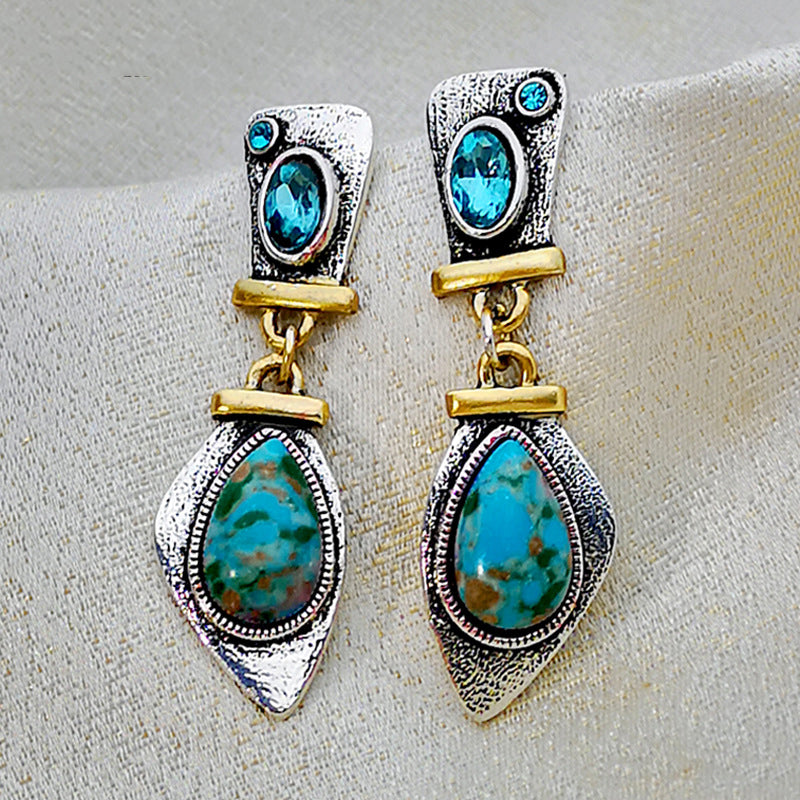 boucles-doreilles-femme-turquoise-vintage
