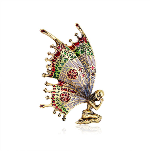 broche-ange-papillon-vintage-a-la-mode