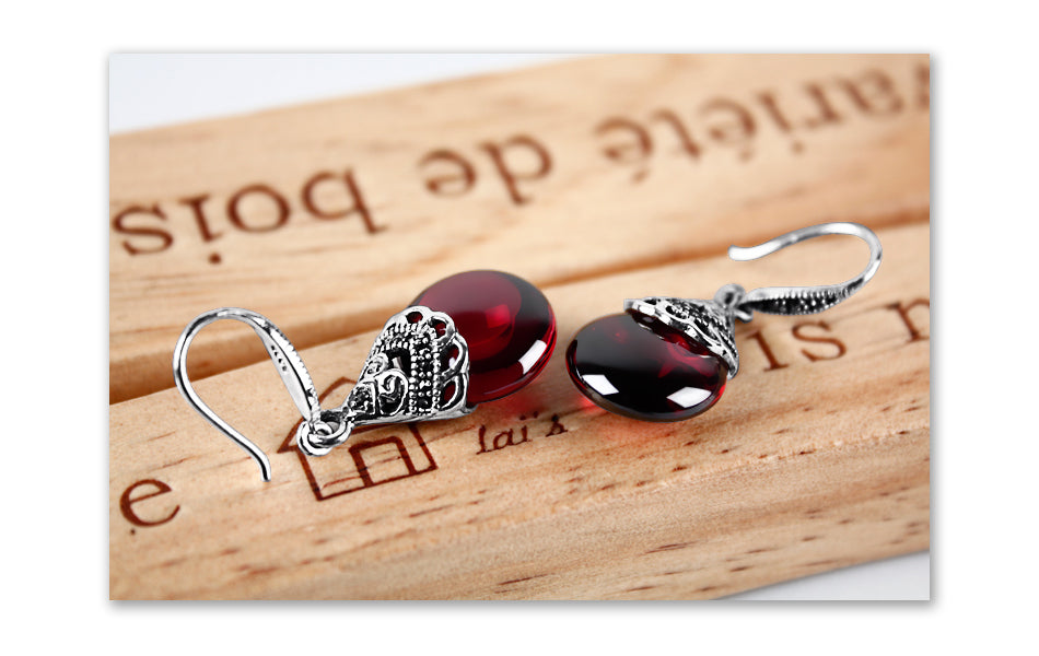 boucles-doreilles-grenat-rond-vintage