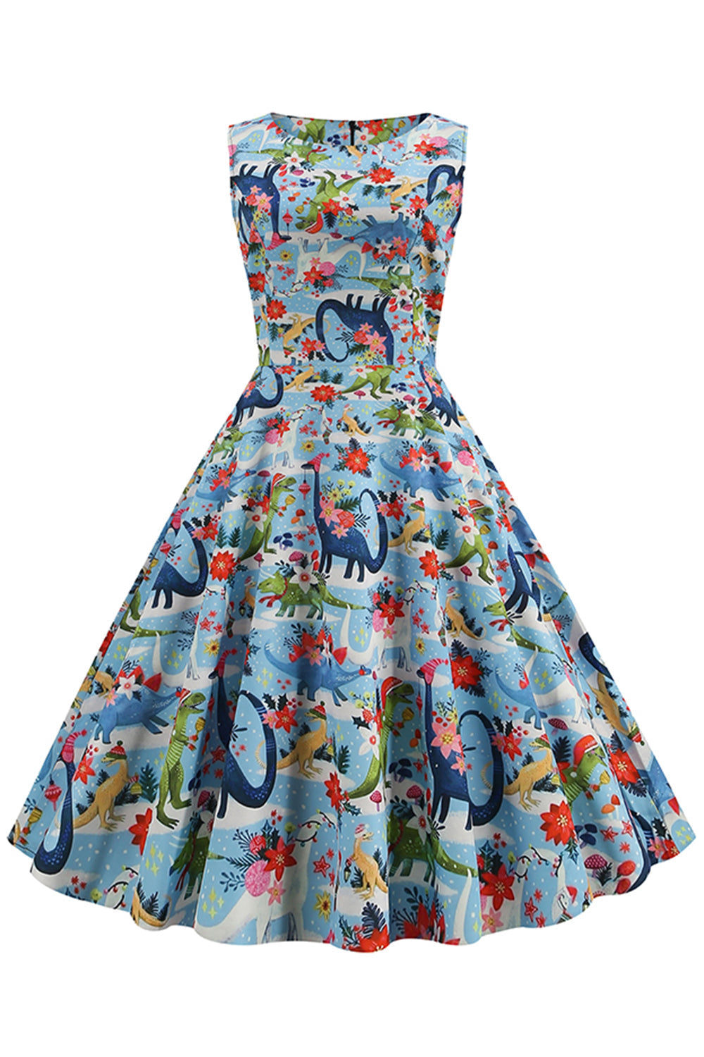 robe-florale-annee-80-des-annees-1950