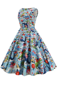 robe-florale-annee-80-des-annees-1950