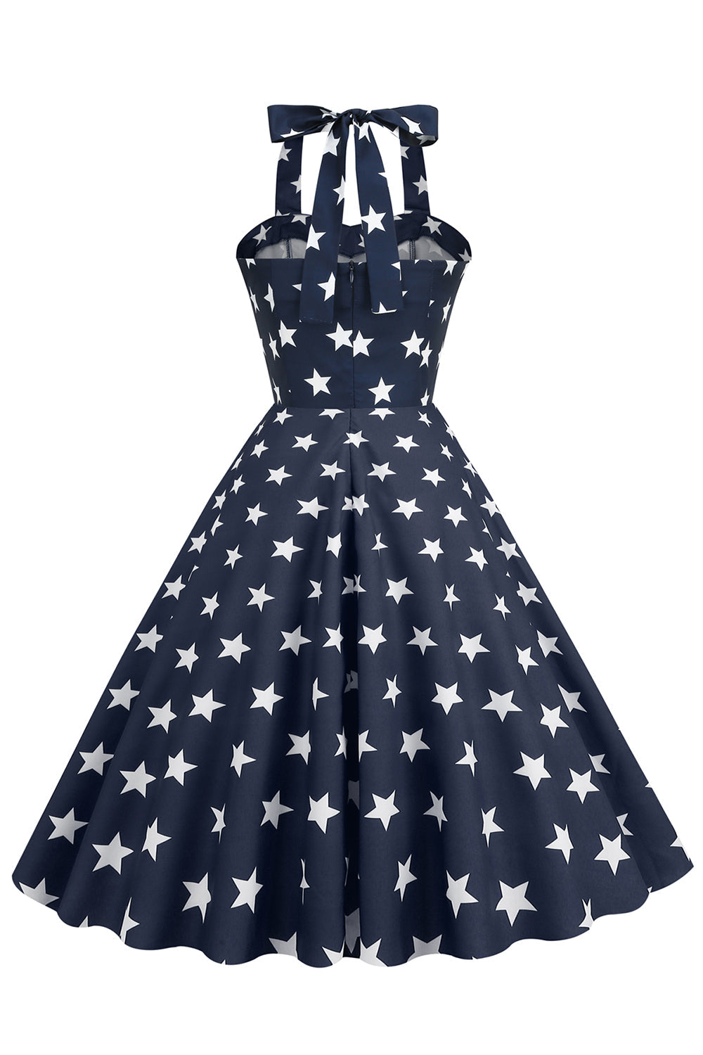 robe-annee-80-motif-etoile-des-annees-50