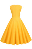 robe-de-style-retro-jaune-des-annees-50-avec-trou-de-serrure