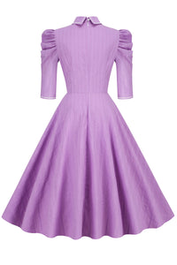 robe-vintage-violet-avec-demi-manches