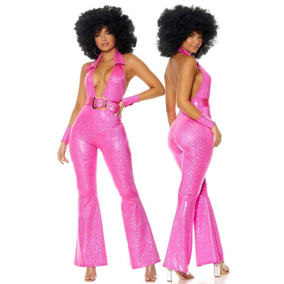Deguisement-Disco-Femme-Rose