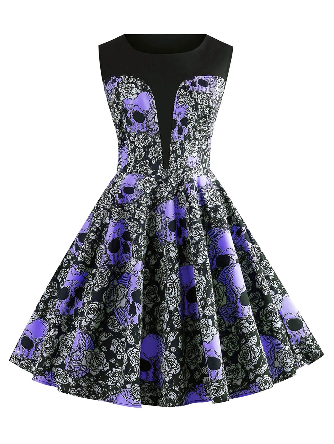 robe-rockabilly-tete-de-mort