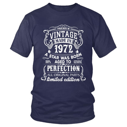 T-shirt vintage 1972 bleu