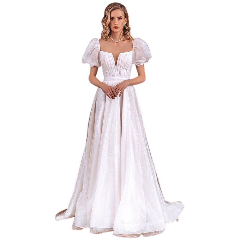 Robe De Mariée Fait Maison Années 80 - Taille 38 - Dentelle - Longue Avec Traîne - Occasion
