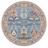 Tapis Rond Vintage avec motif Floral