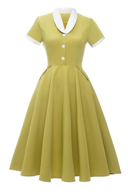 robe-couleur-citron-annee-80