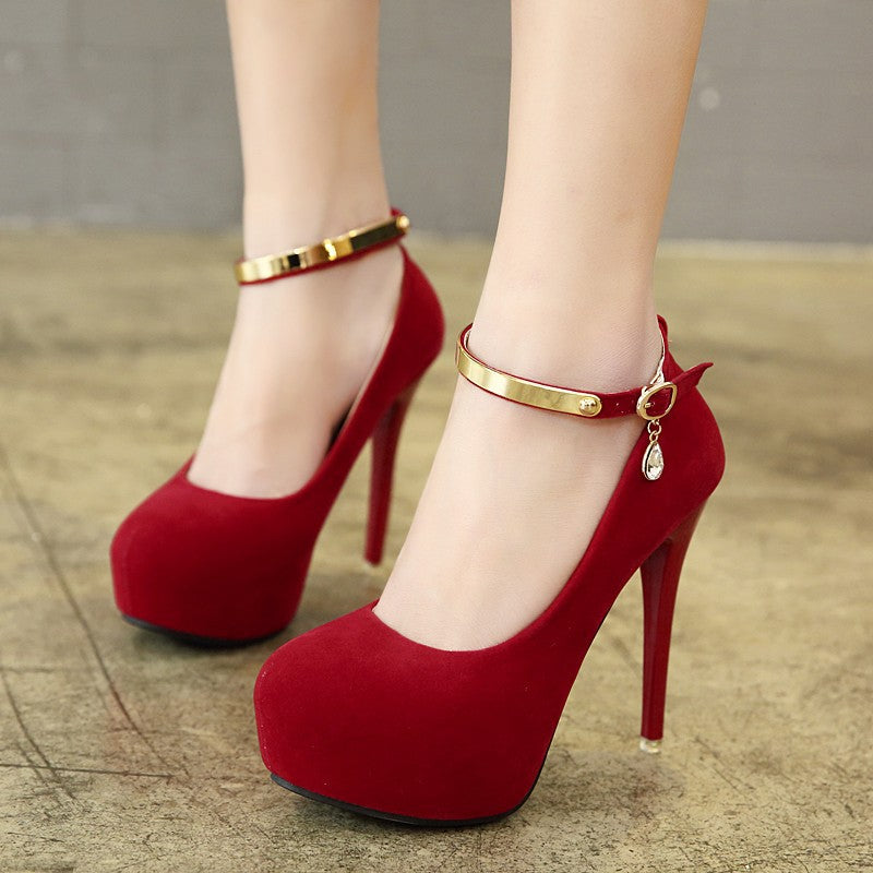Escarpins Chaussures Femme Vintage Fête de Mariage