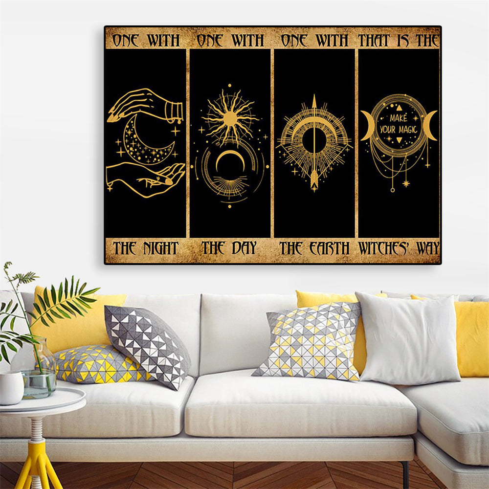 affiche-de-phase-de-lune-vintage