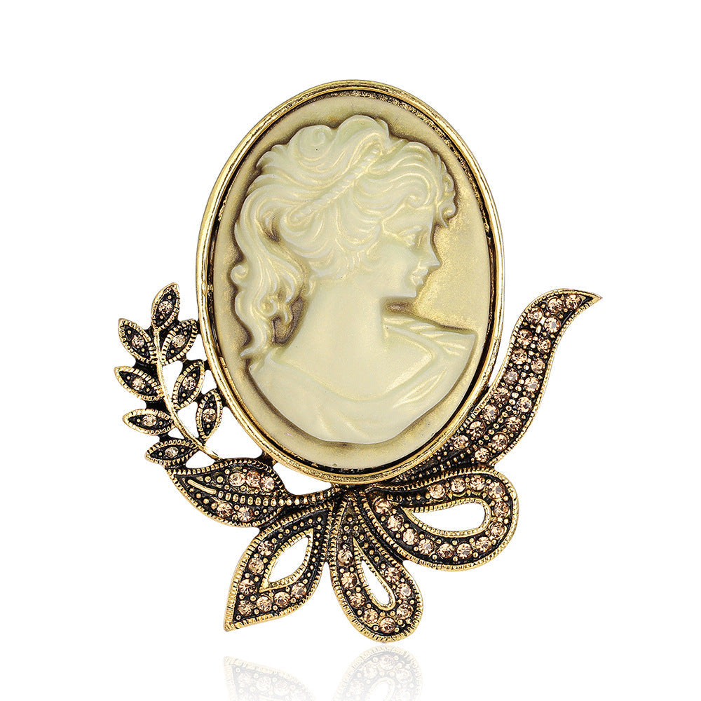 broche-tete-de-beaute-vintage-en-alliage-incruste-de-diamants