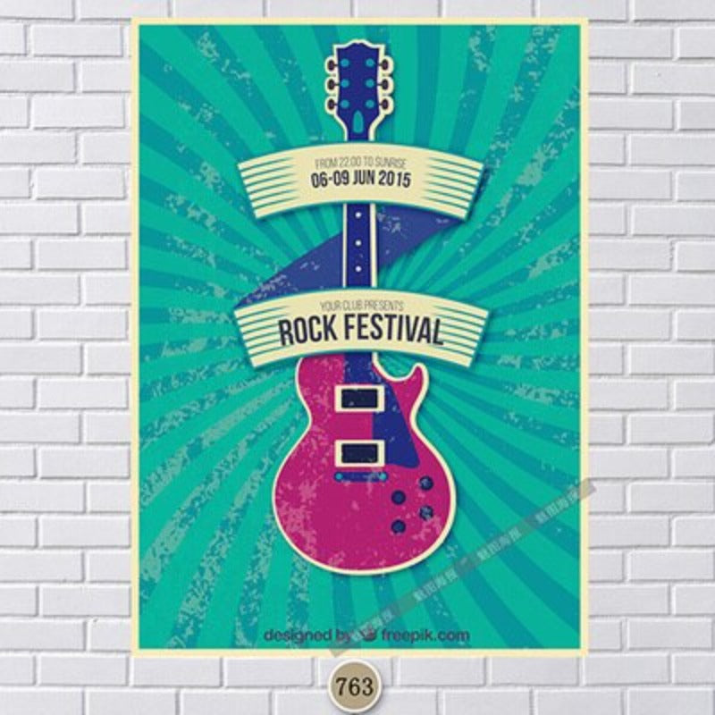affiche-de-rock-vintage