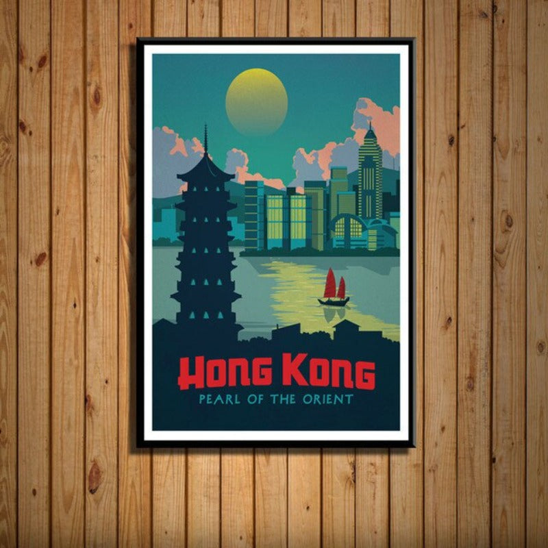 affiche-ville-style-vintage