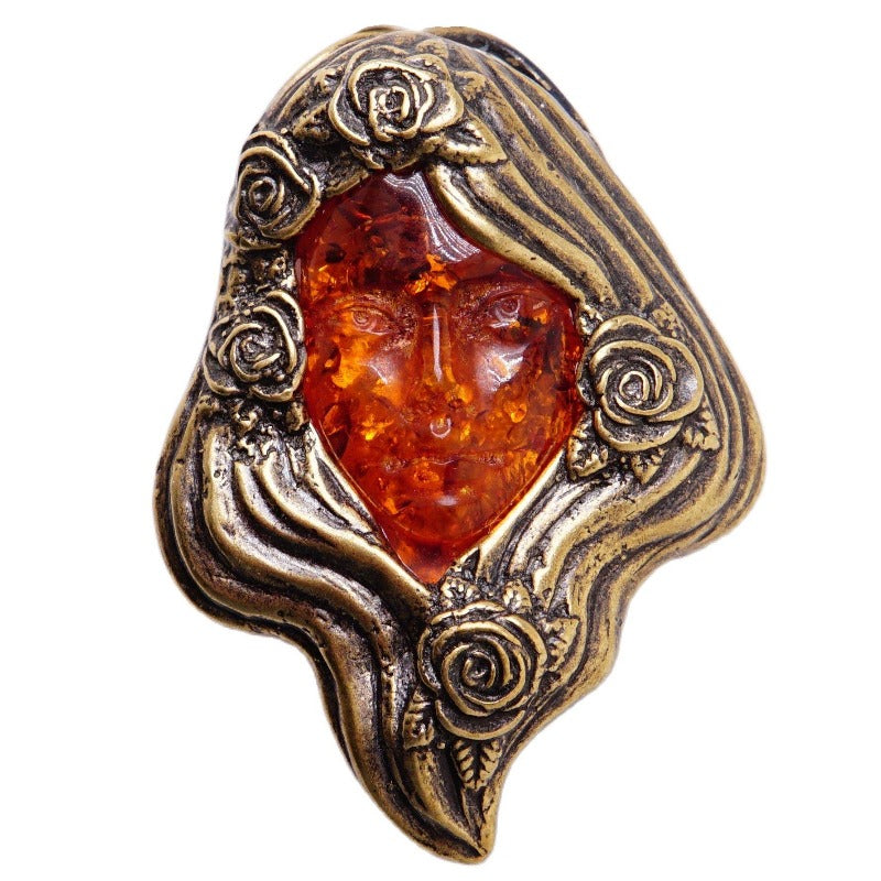 ambre-broche-vintage