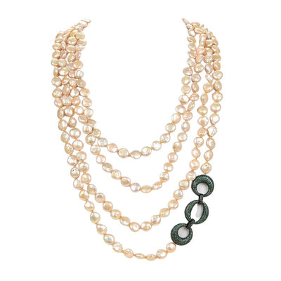 ancienne-collier-a-rangs-annees-80
