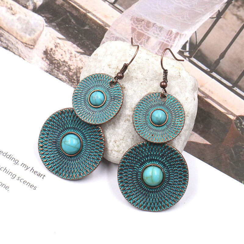 boucles-doreilles-rondes-vintage-a-double-couche