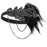 Ensemble d'accessoires Charleston des années 1920-1920 – Accessoires de  costume pour femme – Comprend bandeau, collier de perles, boucles  d'oreilles
