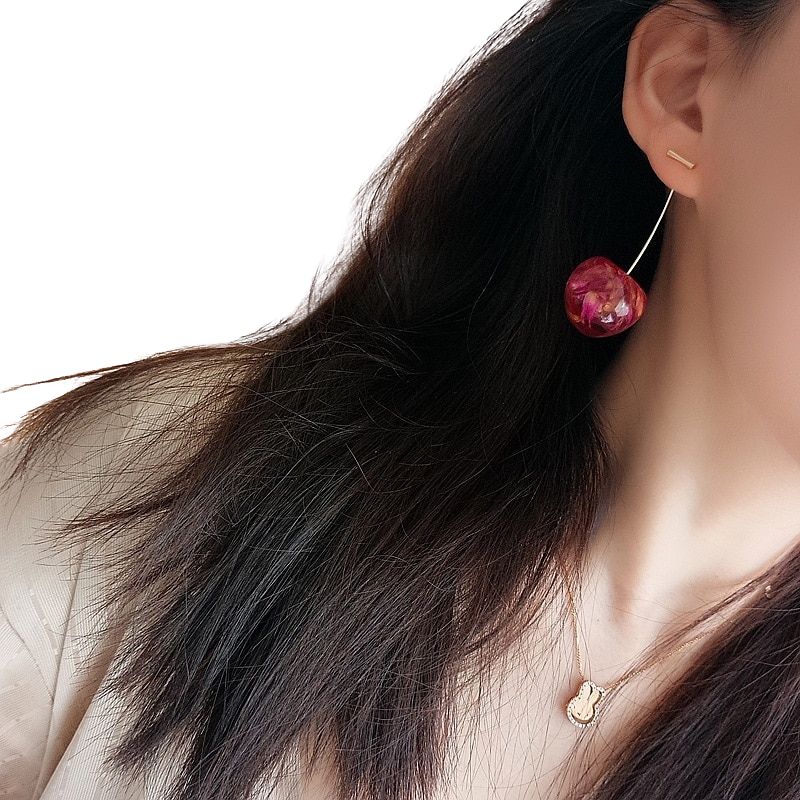 Boucles D'Oreilles Nana Cerise
