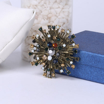    broche-strass-vintage-multicoleur