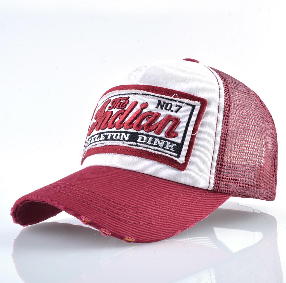    casquette-trucker-homme-vintage-rouge