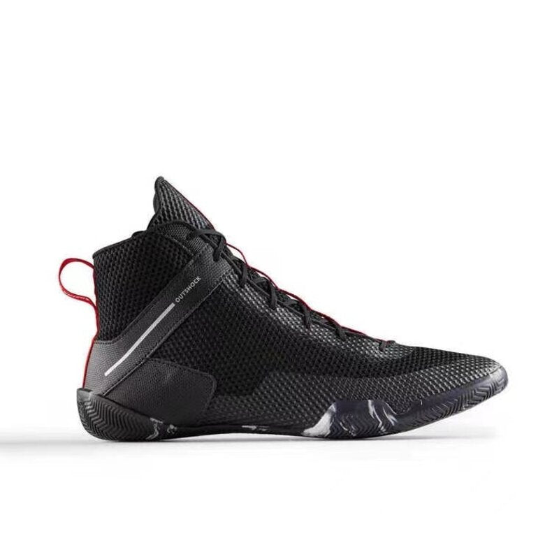 chaussure-de-boxe-noir-vintage