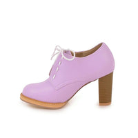 chaussures-annee-80-derbies-roses-talons