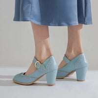 chaussures-annee-80-escarpins-petits-talons-bleues