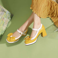 chaussures-jaunes-annee-80-vintage