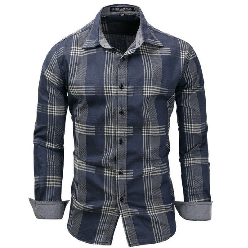 chemise-a-carreaux-manches-longues-homme-annee-80