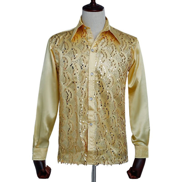 Vintage Authentique 70s Grand Col Chemise L Pointu Poignard à Vintage Authentique 70s Grand Col Chemise L Pointu Poignard à