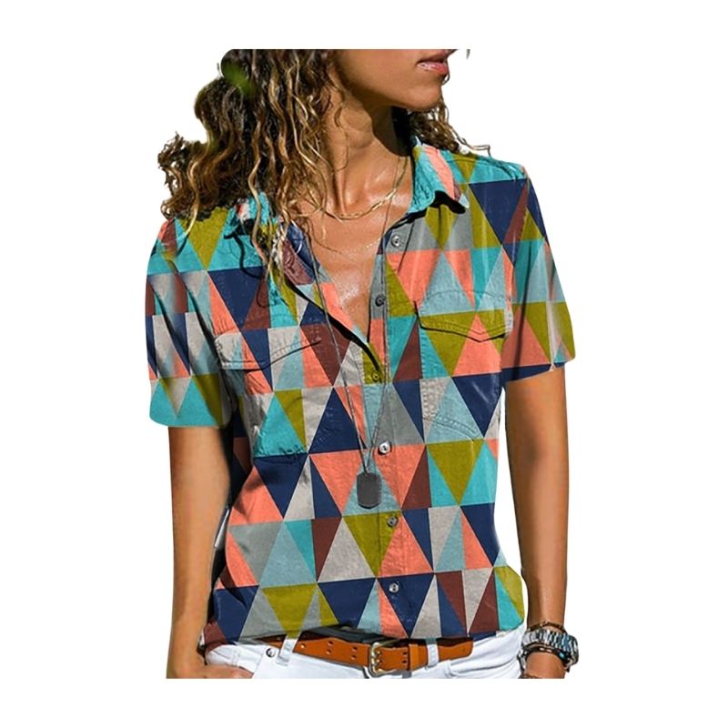     chemise-manche-courte-femme-vintage